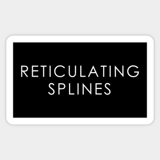 Reticulating Splines Sticker